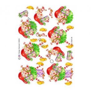 3D ark Nissepige med gaver M19