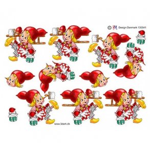 3D ark Nissepige med stige M41