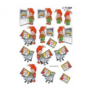 3D ark Nisse ved ovn og indkbsvogn M10