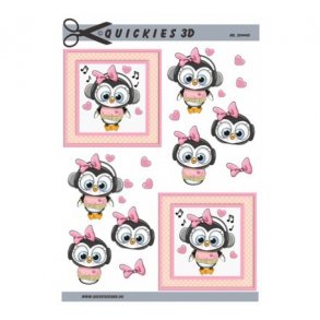 3D ark Pingvin pige med h�reb�ffer M44