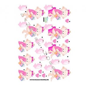 3D ark pottetrning pige M11