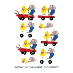 3D ark P�skekylling og hare M22