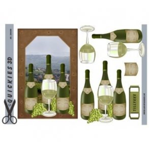 3D ark Q Hvidvinsflaske A5 M43