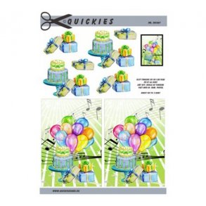 3D ark Q Kage, gaver og balloner M46