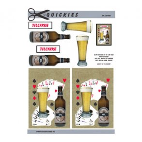 3D ark Q l og spillekort M43