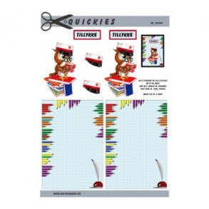 3D ark Q Ugle med studenterhue/rdt bnd M44