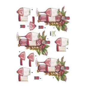 3D ark Rdvin og druer M23