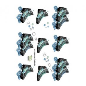 3D ark rullesk�jter bl�/gr�n M19