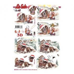 3D ark Sct.Bernhardshund & brn M34