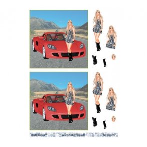 3D ark smart pige ved bil M15A