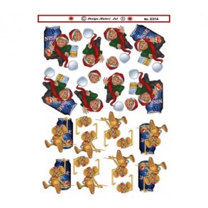 3D ark sm motiver med nissel M31