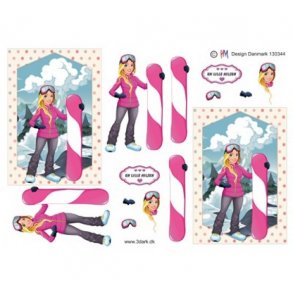 3D ark Snowboard, pige M31