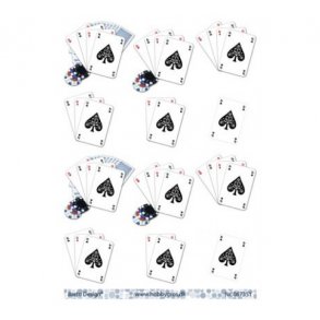 3D ark spillekort M29