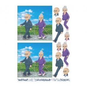 3D ark stavgang mand & dame M1