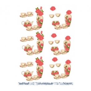 3D ark stel med rose 14