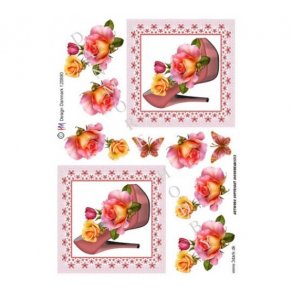 3D ark stiletsko med roser M17