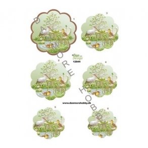 3D ark stork i vand M6