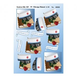 3D ark studenterhue bl HF M23