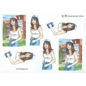 3D ark student pige bl M18