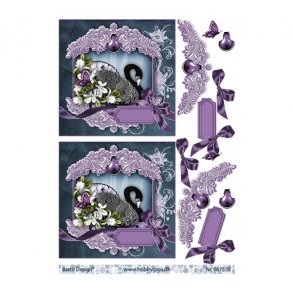 3D ark Svane i lilla ramme M42