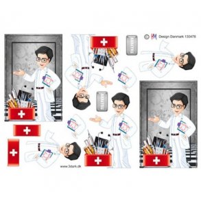 3D ark Sygeplejerske, mand M6