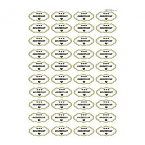 3D ark tekst i ramme guldbryllup M31