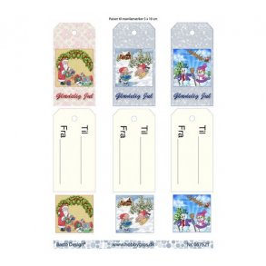 3D ark Til og fra kort med julemotiver M42