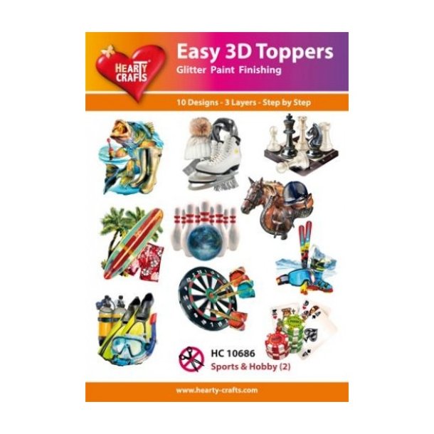 Easy 3D ark udstanset 10686 sports &amp; hobby (2) 10st