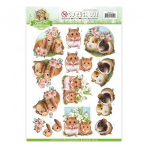 3D ark udstanset Amy 10194 Hamster