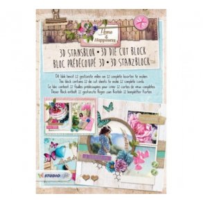 3D ark udstanset BOG (til mindst 12kort) SL42