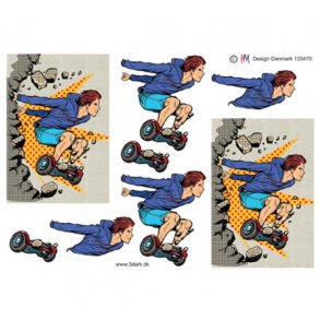 3D ark Ung fyr p� seg board M36