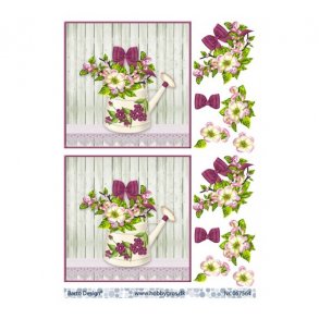 3D ark Vandkande med blomster M15A