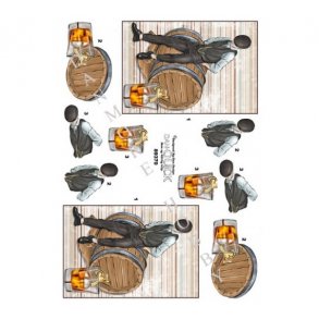 3D ark Whiskytnde & glas M39