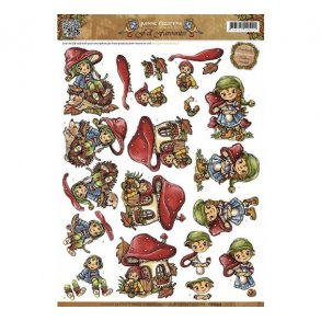 3D ark Y.D. 10557 svampe & pige M34