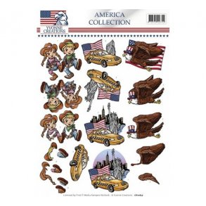 3D ark Yvonne 10657 Amerika cowboy & girl M11