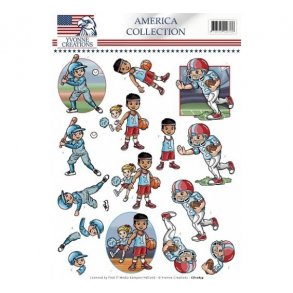 3D ark Yvonne 10659 amerikansk sport M11