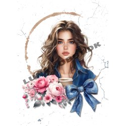 Papirblok A6 Denim Ladies - Luna Hobby