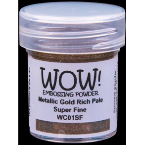 WOW Embossingpulver Metallic Gold Rich Pale Super Fine WC01SF