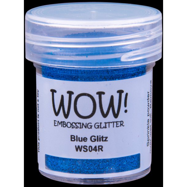 WOW Embossingpulver Glitter Blue Glitz WS04R