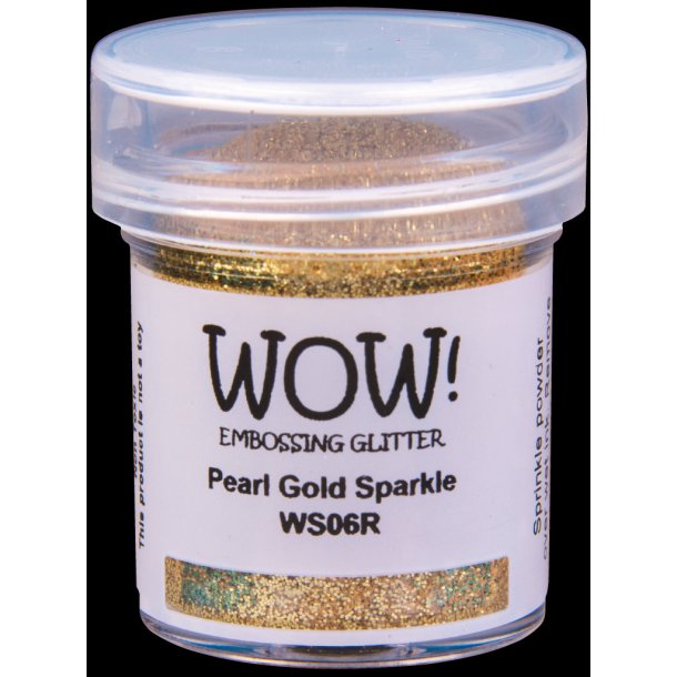 WOW Embossingpulver Glitter Pearl Gold Sparkle WS06R