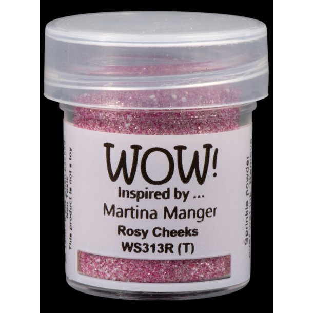 WOW Embossingpulver Glitter Rosy Cheeks WS313R (T)