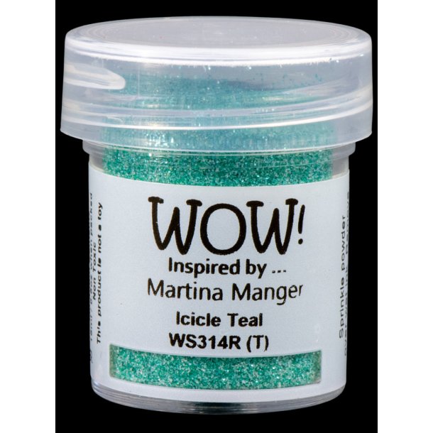 WOW Embossingpulver Glitter Icicle Teal WS314R (T)