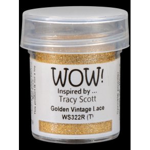 WOW Embossingpulver Glitter Golden Vintace Lace WS322R (T)