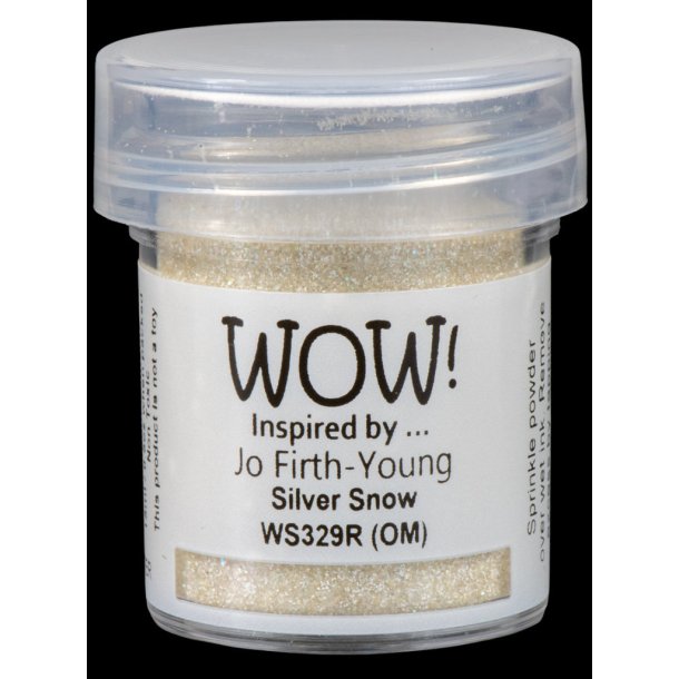 WOW Embossingpulver Glitter Silver Snow WS329R (OM)