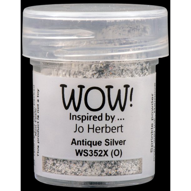 WOW Embossingpulver Glitter Antique Silver WS352X (O)