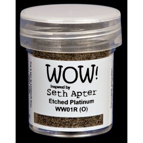 WOW Embossingpulver Mix media - Etched Platinum WW01R (O)