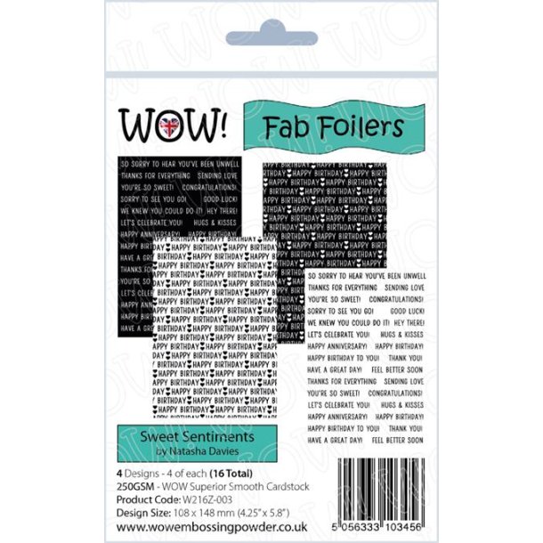 WOW! Fab Foil - Sweet Sentiments W216Z-003