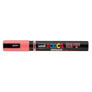 Posca Brush Coral Pink 1.0-4.0mm