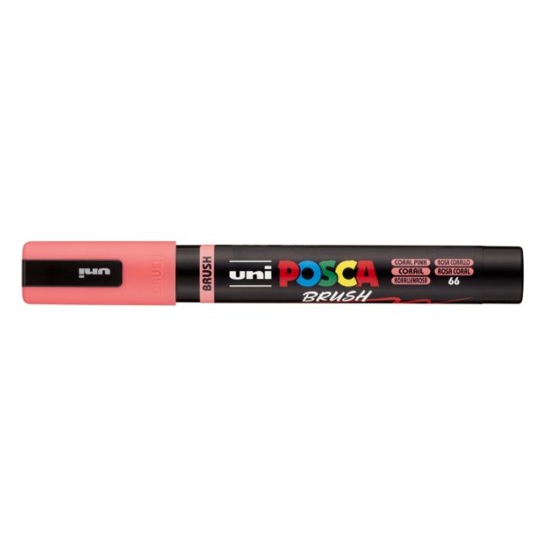 Posca Brush Coral Pink 1.0-4.0mm