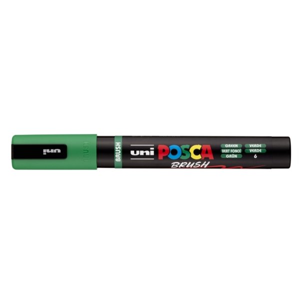 Posca Brush Green 1.0-4.0mm